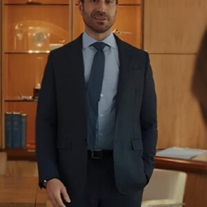 Brett Goldstein Movie Office Romance 2026 Daniel Blanchflower Black Suit