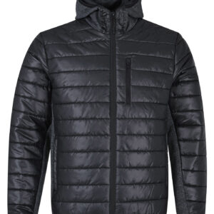 Black Plain puffer Jacket