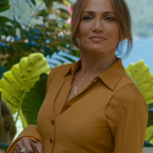 Jennifer Lopez Movie Office Romance 2026 Jackie Cruz Mustard Vest