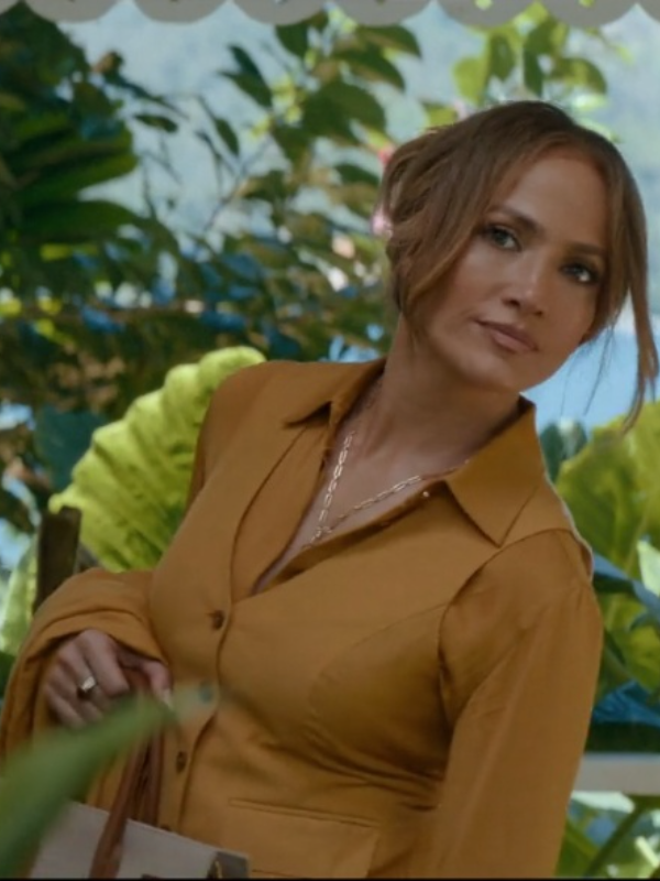 Office Romance 2026 Jennifer Lopez Mustard Vest