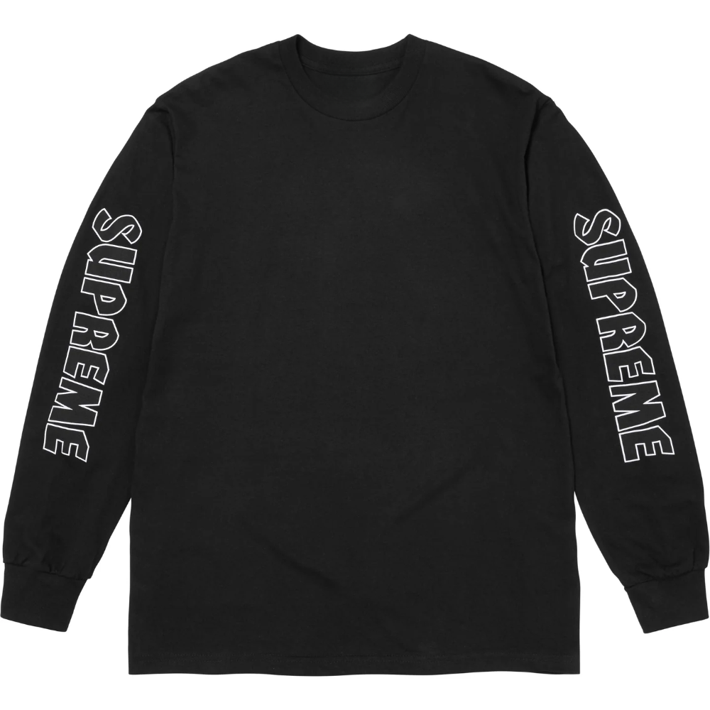 Recreated Supreme x Spitfire Long Sleeve Black T-Shirt