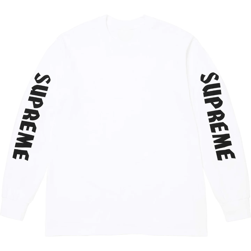 Recreated Supreme x Spitfire Long Sleeve White T-Shirt