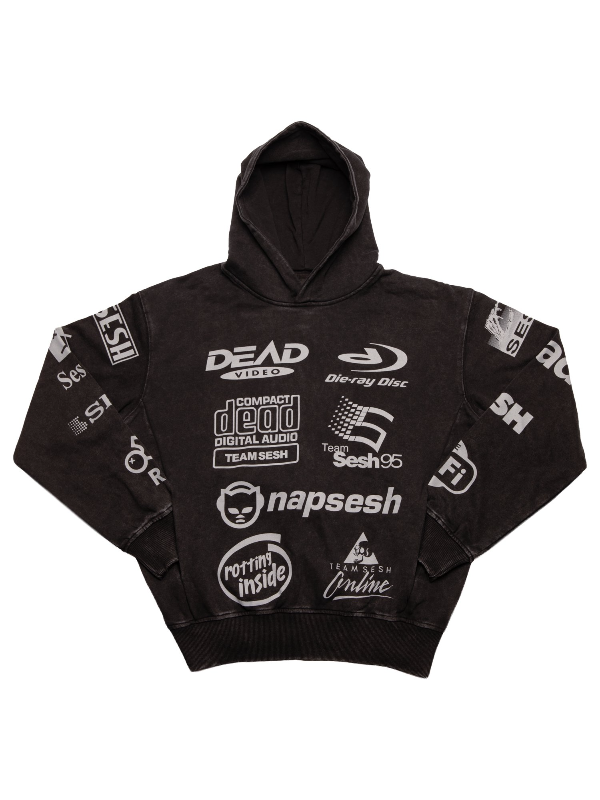 Recreated - Teamsesh Dead Corporation Vintage Washed Hoodie