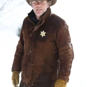 Robert Taylor Longmire Leather Trench Coat