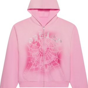 Sp5der OG Web V2 Spray Pink Hoodie