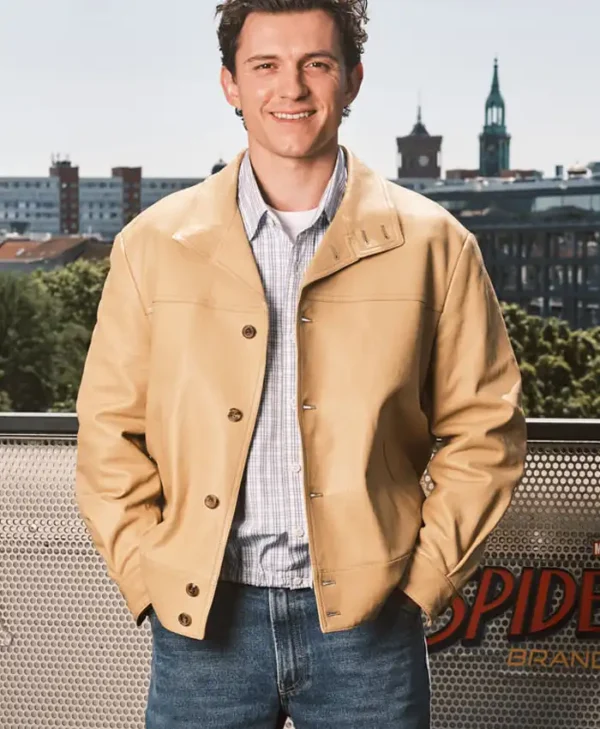 Spider-Man-New-Day-Tom-Holland-Berlin-Leather-Tan-Jacket