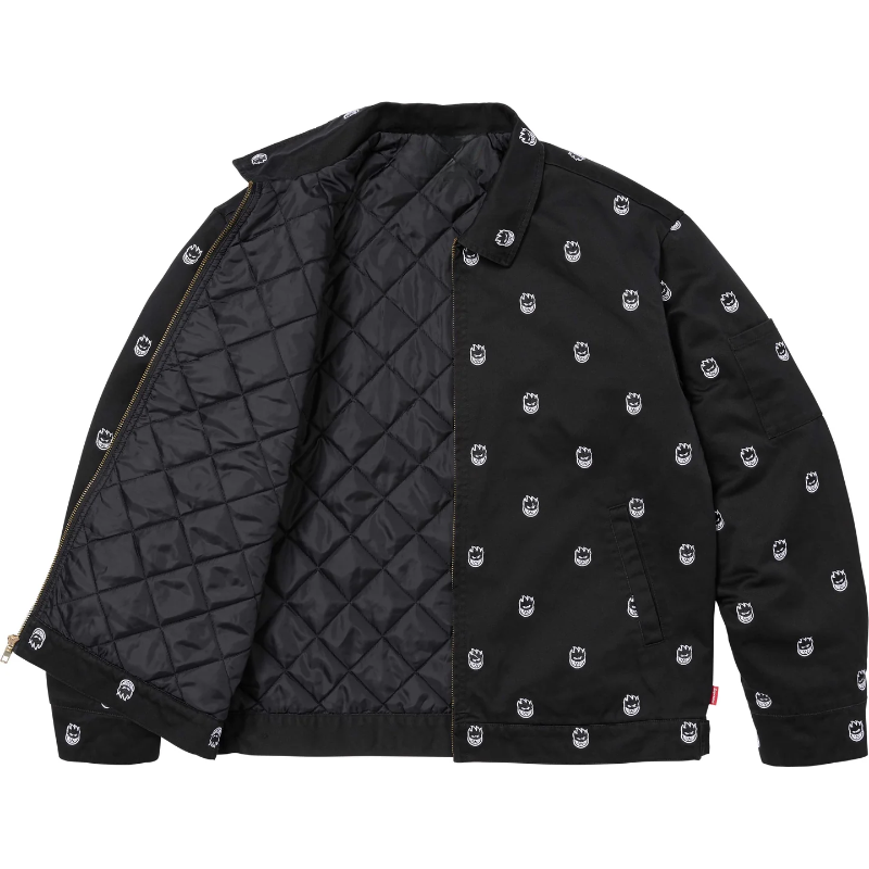 Supreme-x-Spitfire-Black-Work-Jacket-Inner
