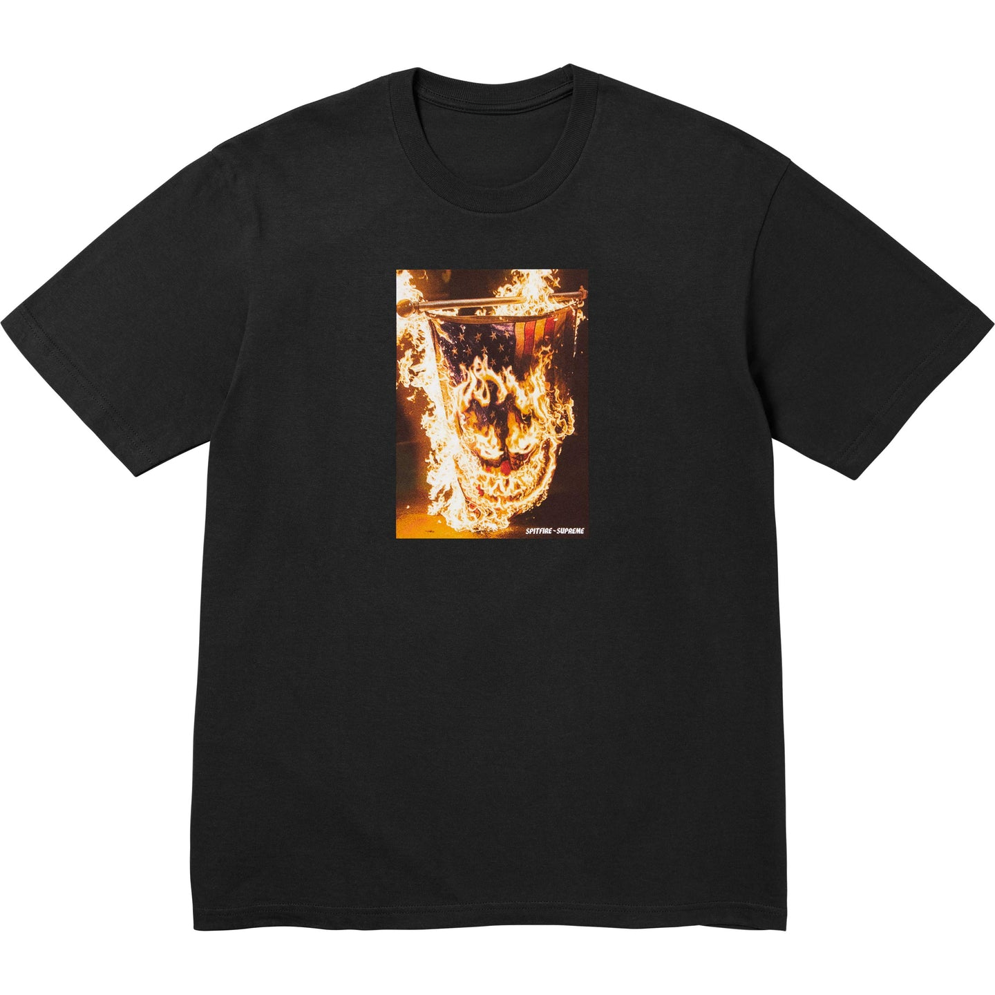 Supreme x Spitfire Flag Black T-Shirt