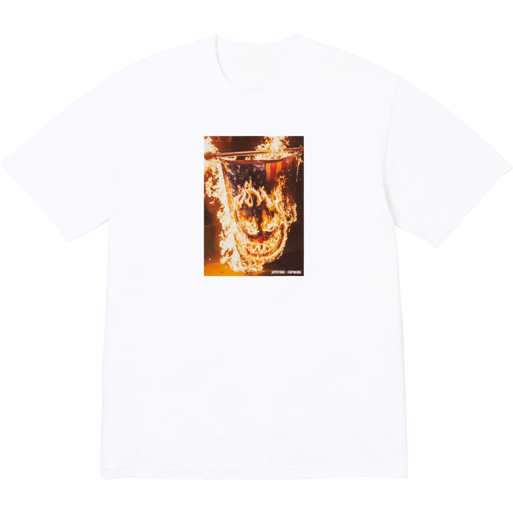 Supreme x Spitfire Flag White T-Shirt