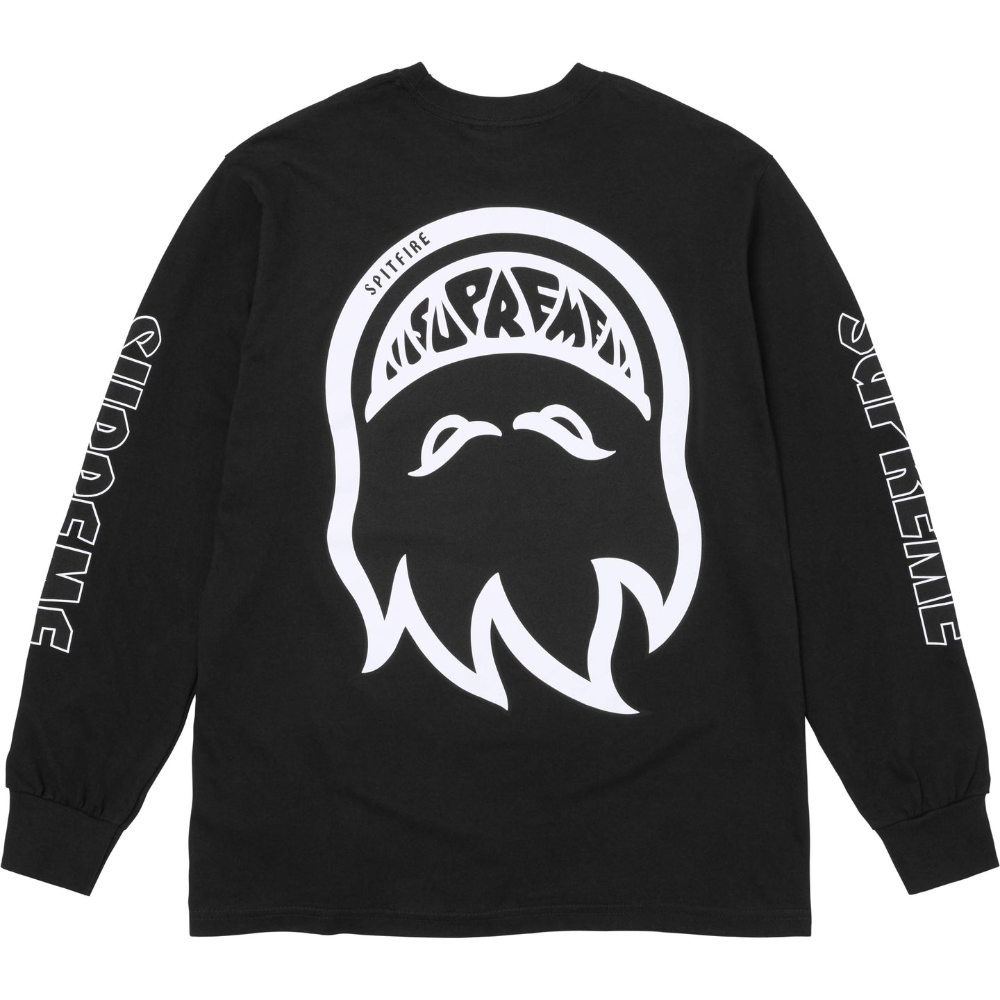 Supreme x Spitfire Long Sleeve Black T-Shirt