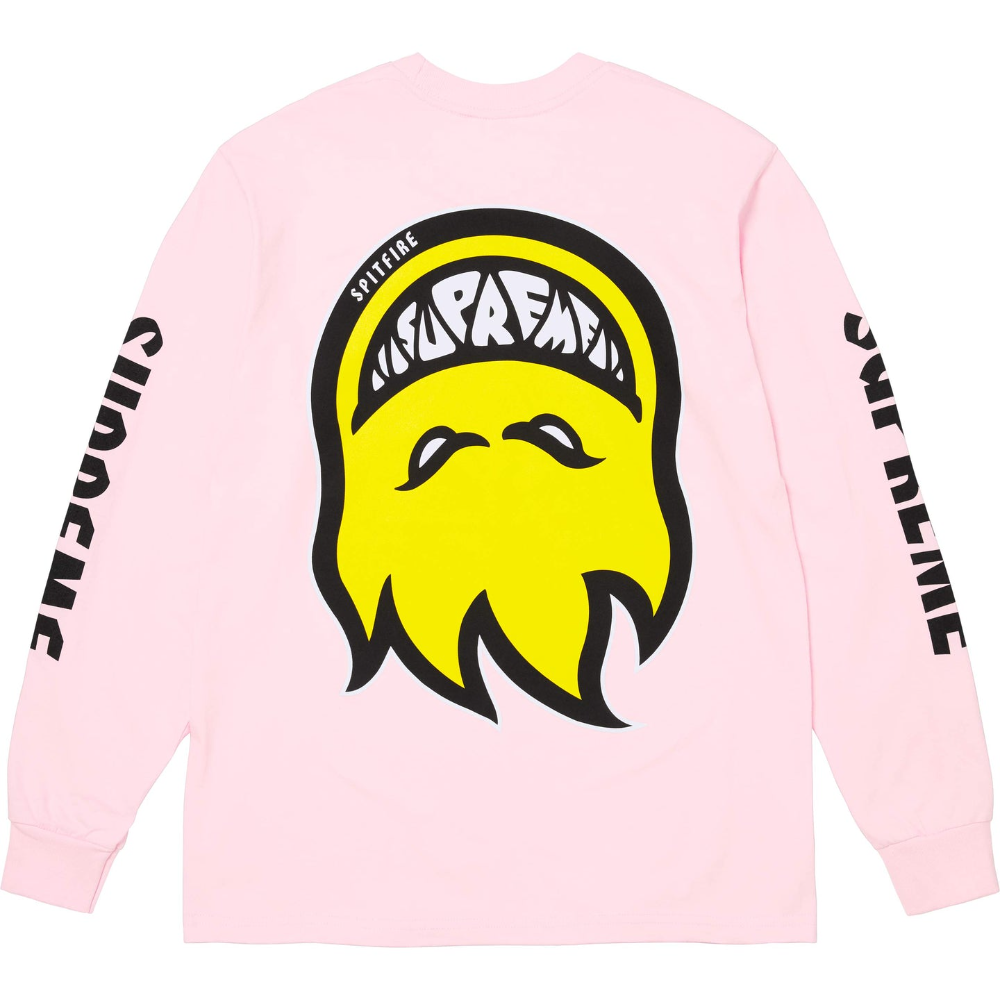 Supreme x Spitfire Long Sleeve Pink T-Shirt