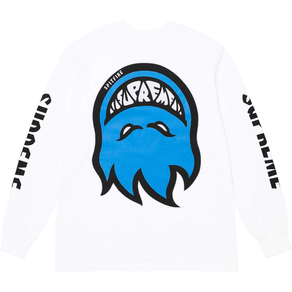Supreme x Spitfire Long Sleeve White T-Shirt