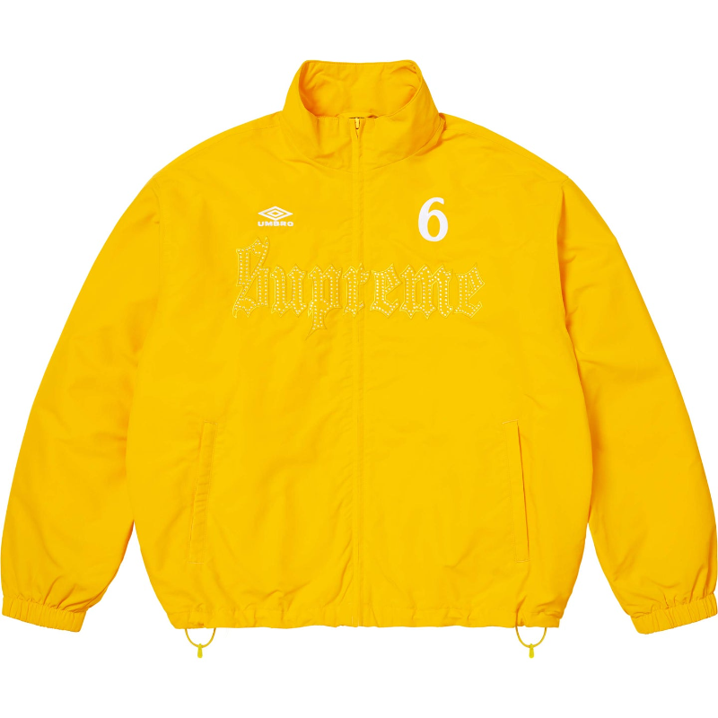 Supreme-x-Umbro-Rhinestone-Yellow-Track-Jacket