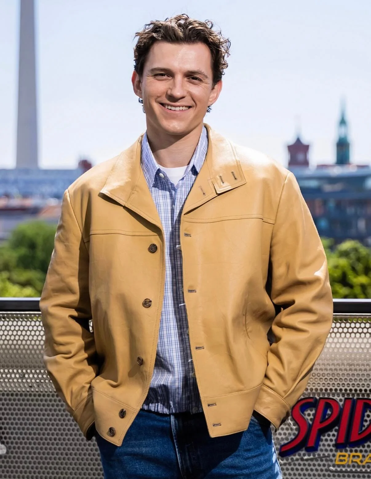 Tom Holland Spider-Man Brand New Day Leather Jacket